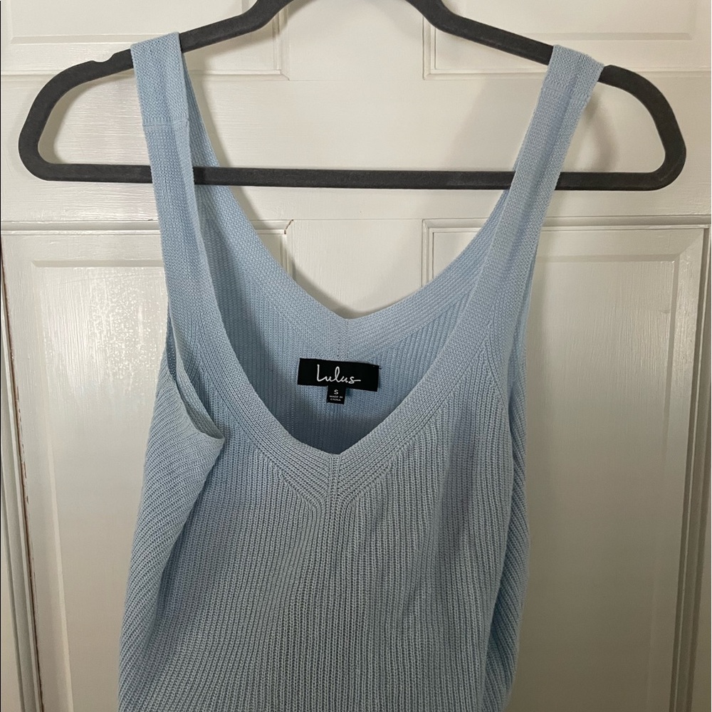 Lulus baby blue sweater tank